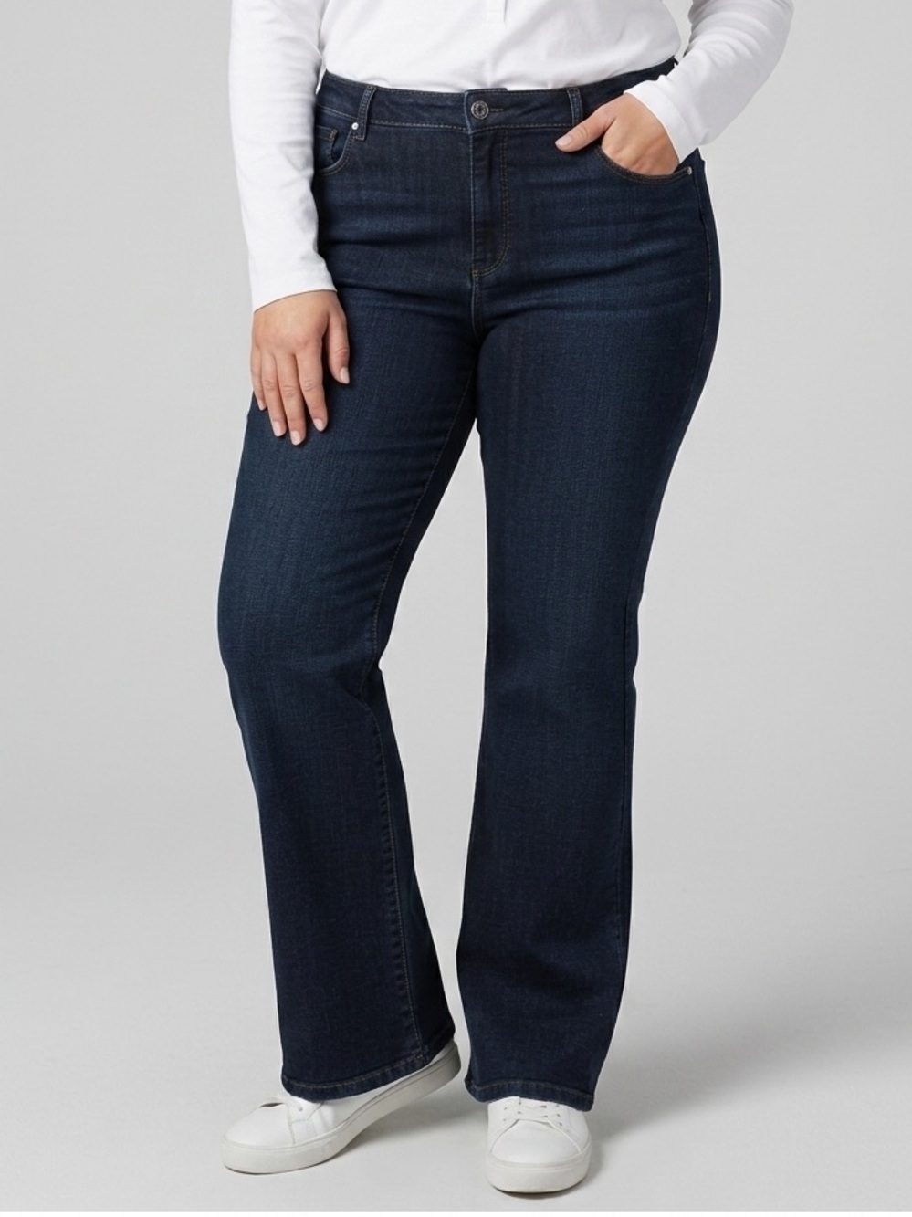 Together Dark Wash Crystal Accents Jeans 22W